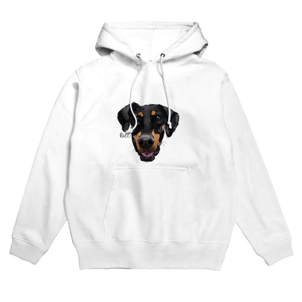 Blue Sky Pupsのドーベルマン(ベルちゃん) Hoodie