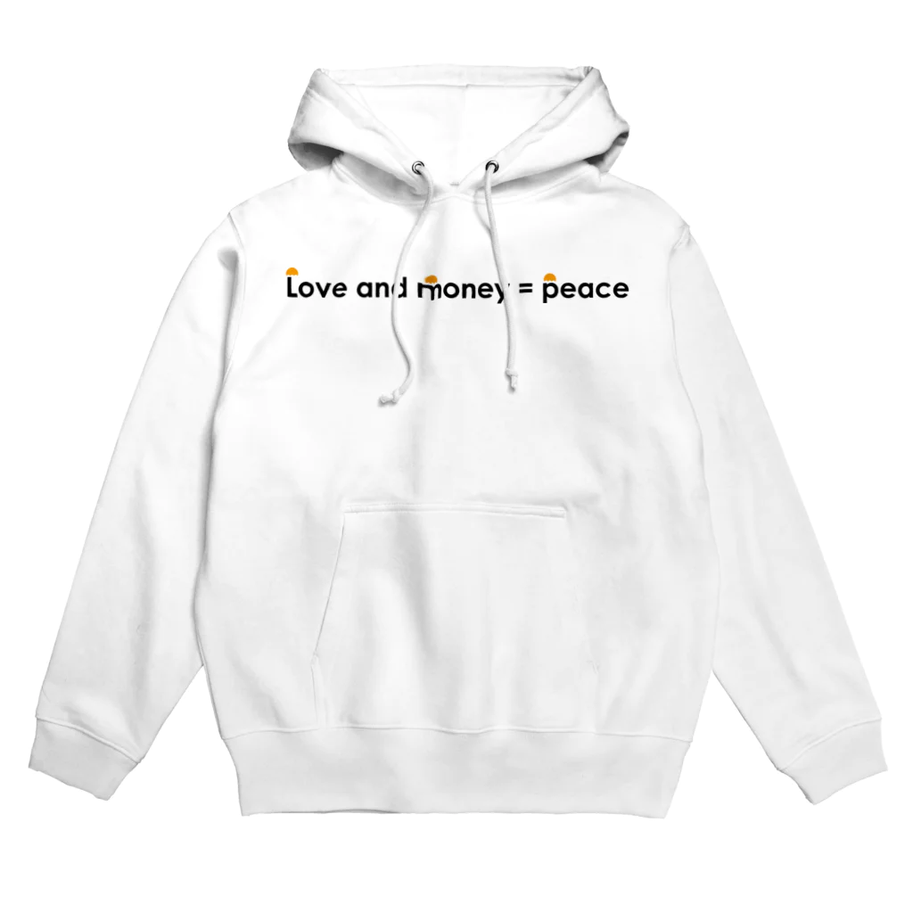 tsukiのlone and money = peace_black Hoodie