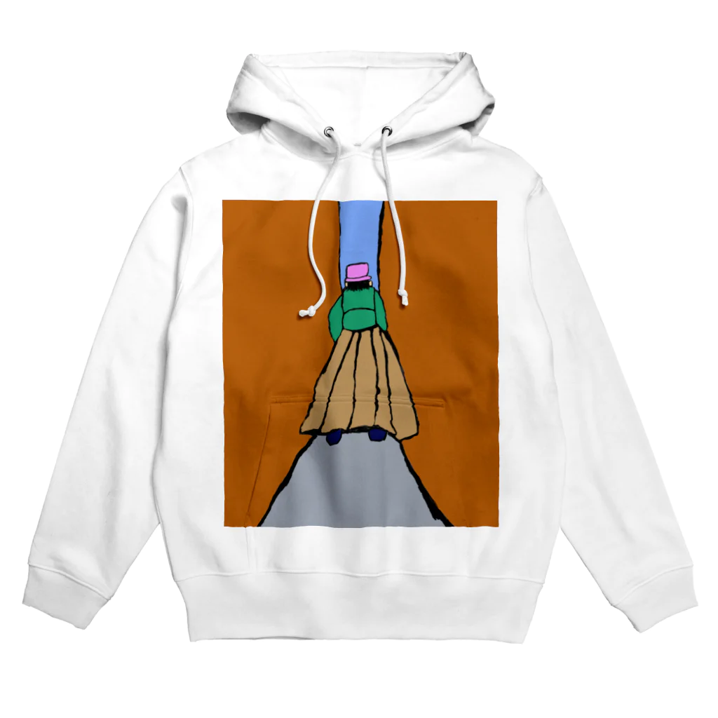 junsen　純仙　じゅんせんのJUNSEN（純仙）路地を歩く女性 Hoodie