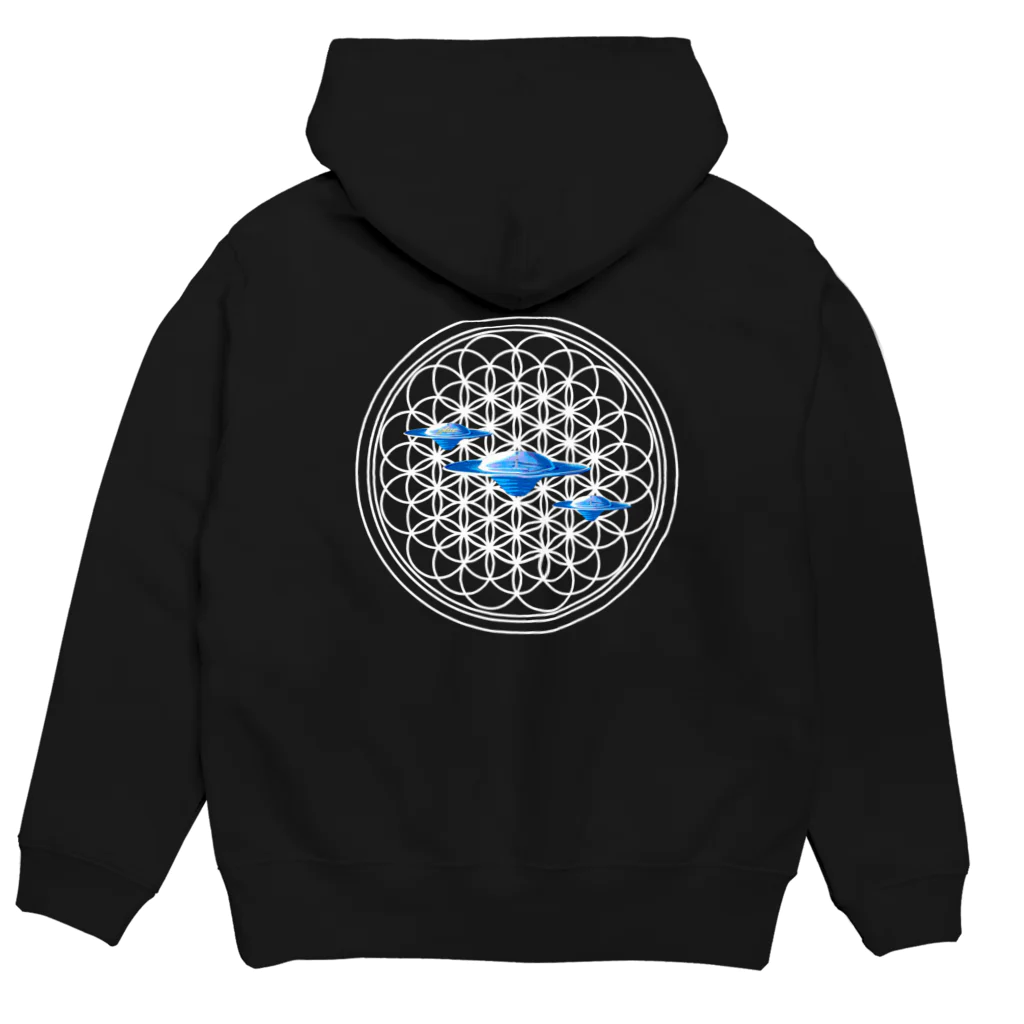 glueのFlower Of Life  Hoodie:back