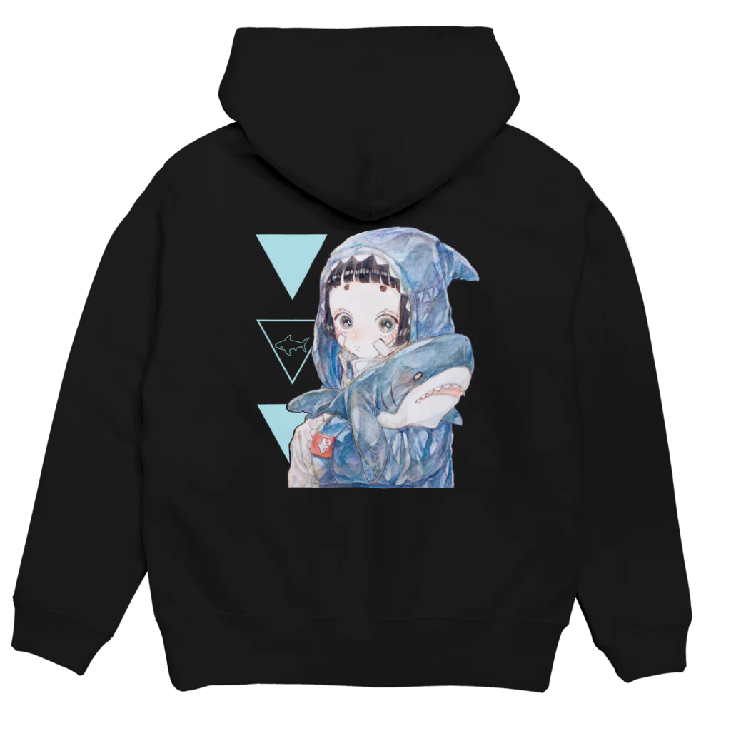 ㍿ドリームワールドのさめちゃん Hoodie:back