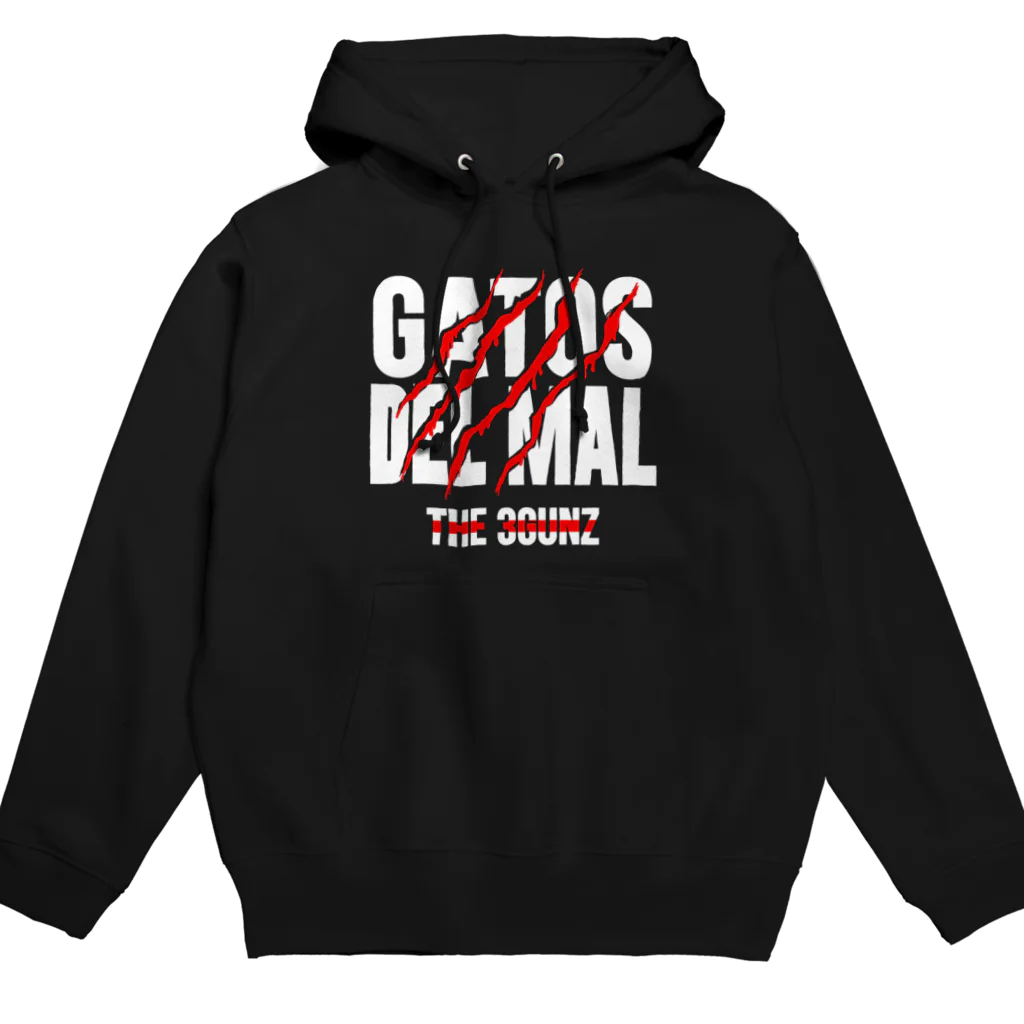 BlackRedCheeZのThe3Gunz／GATOS DEL MAL de JAPON Hoodie