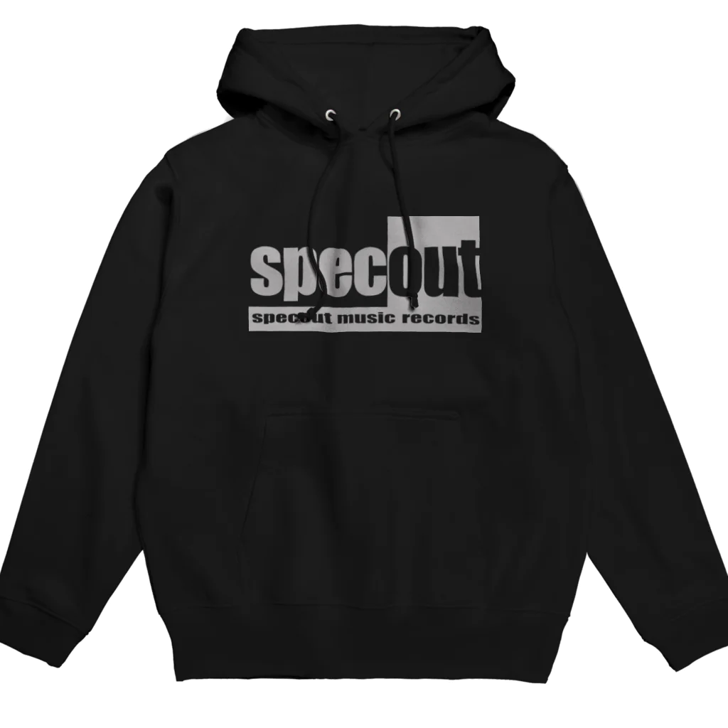 specout music recordsのFront silver logo only Hoodie