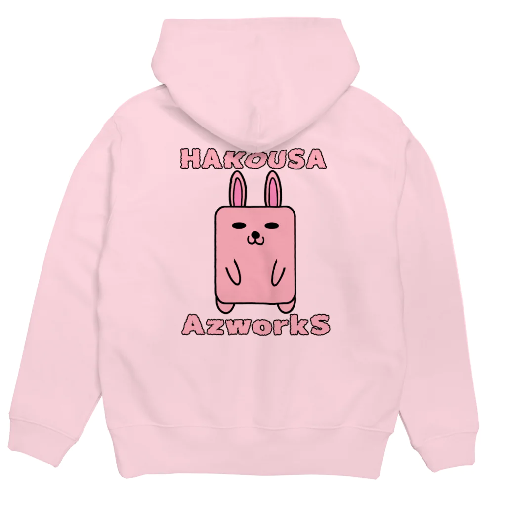 Ａ’ｚｗｏｒｋＳのハコウサ（ピンク） Hoodie:back