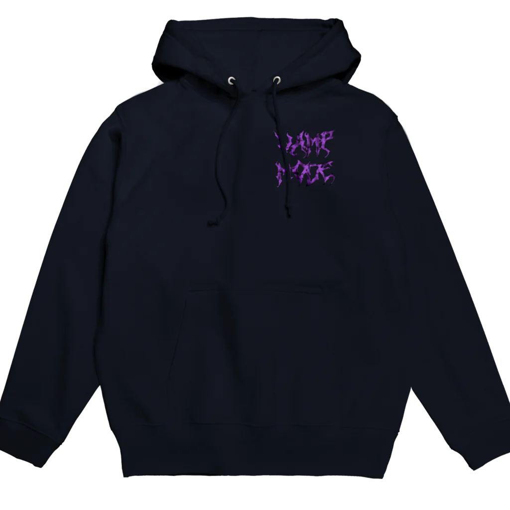 Vamp ModeのLogo (PURPLE)＆ Back print Hoodie パーカー