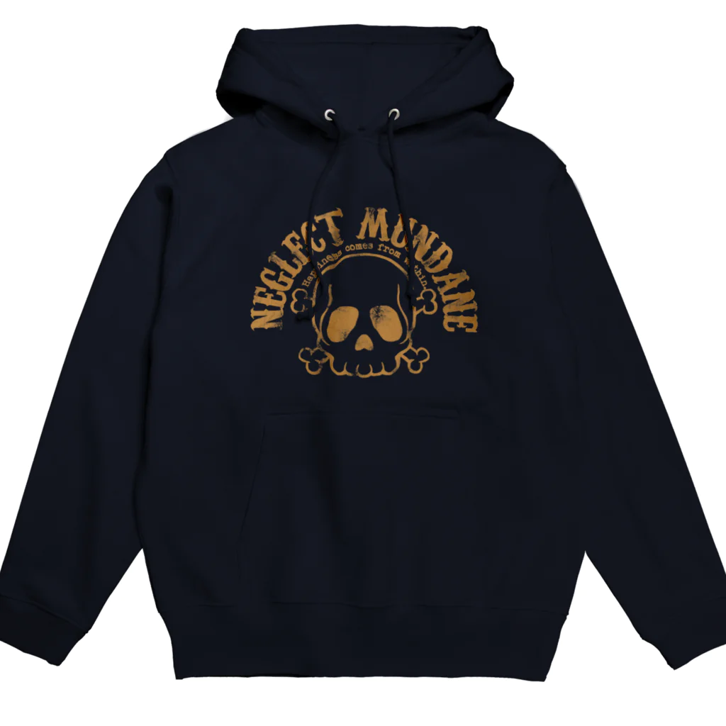 ネグレクト マンディンのneglect mundaneドクロ1 Hoodie