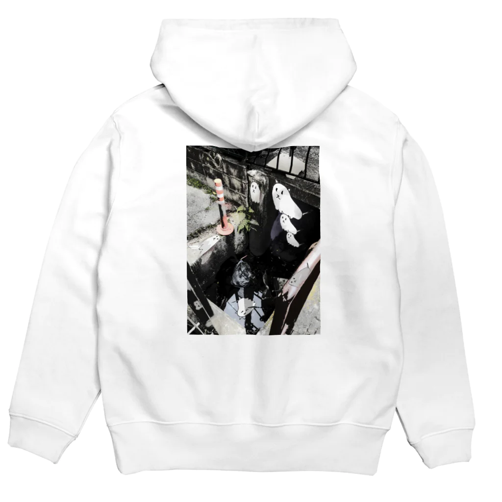 倫理的暴力の謎の生き物x Hoodie:back