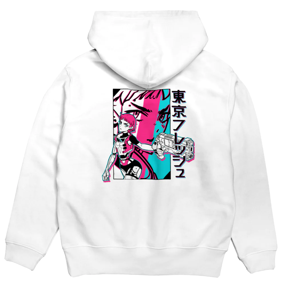 Tokyo Fresh Podcast Official ShopのTokyo Fresh Cyberpunk Hoodie Hoodie:back