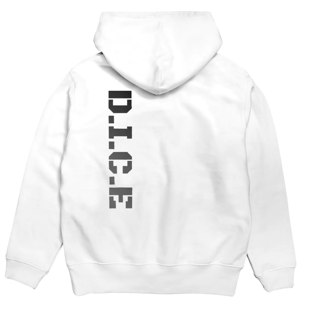 DICEのD.I.C.E パーカーの裏面