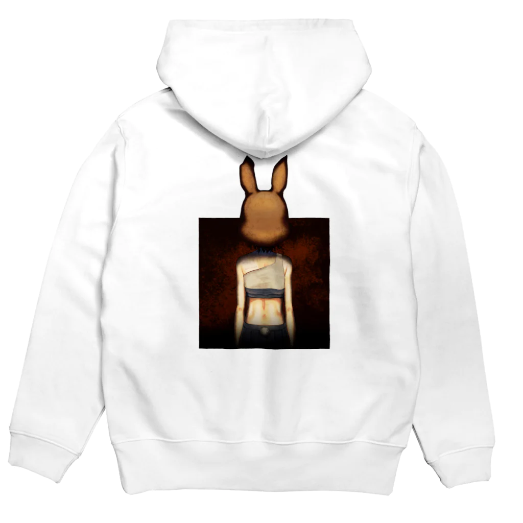 wktkライブ公式グッズショップの幸運ウサギさん Hoodie:back