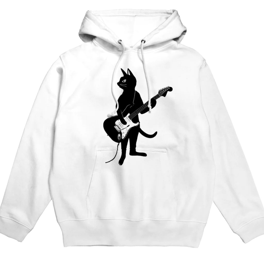 SHOP KazzBのギターを弾くネコ Hoodie