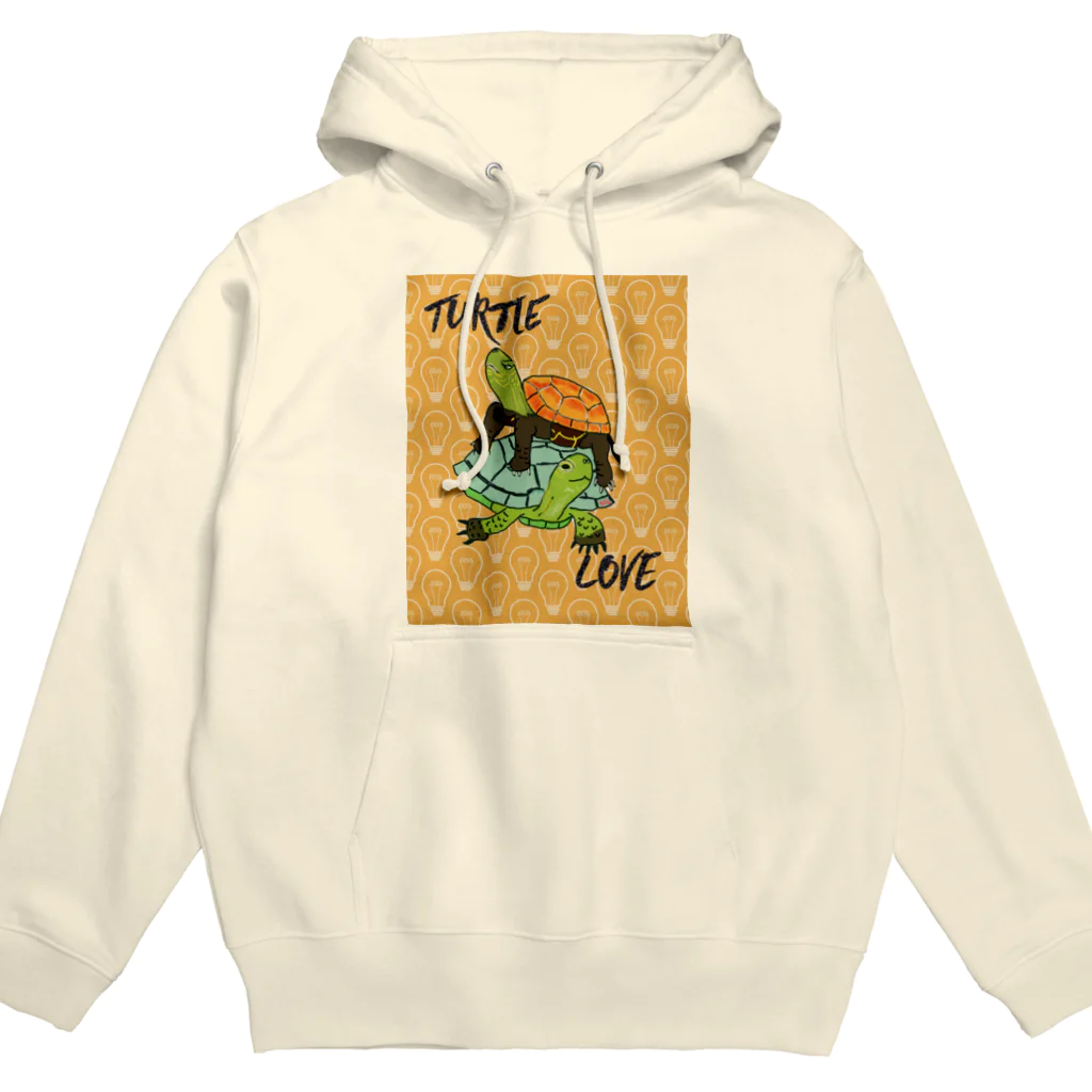 316(MIHIRO)のスペインイシガメとクサガメちゃん カラフル Hoodie