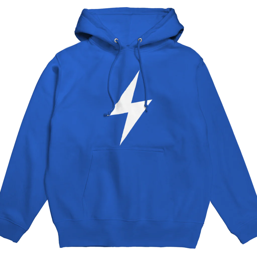 ブルーのイナズマブルー Hoodie