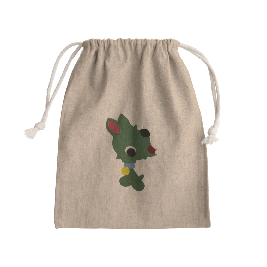 nicherϋのアップリケ✻いぬＢ Mini Drawstring Bag