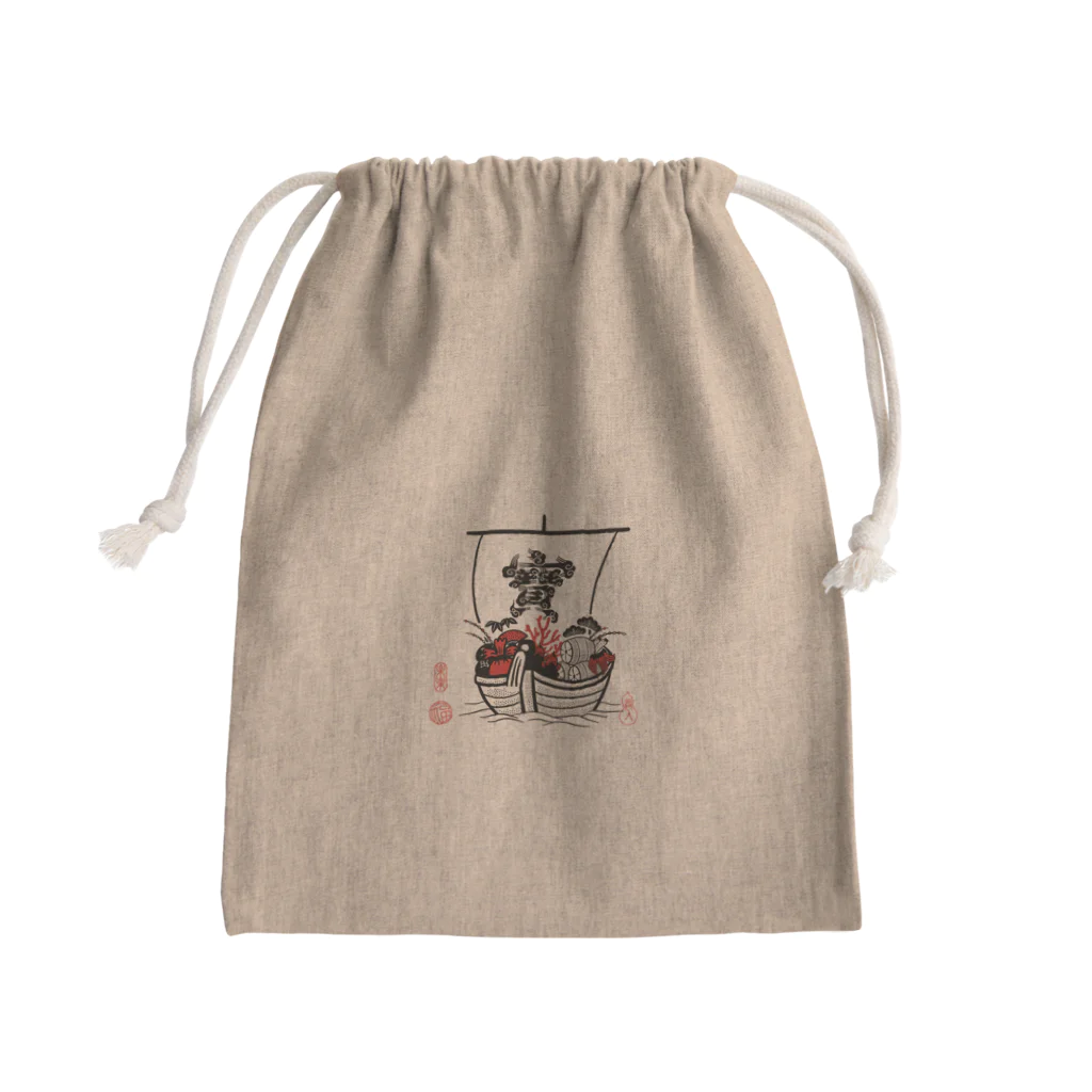 SUNSET STUDIOの縁起物　宝船 Mini Drawstring Bag
