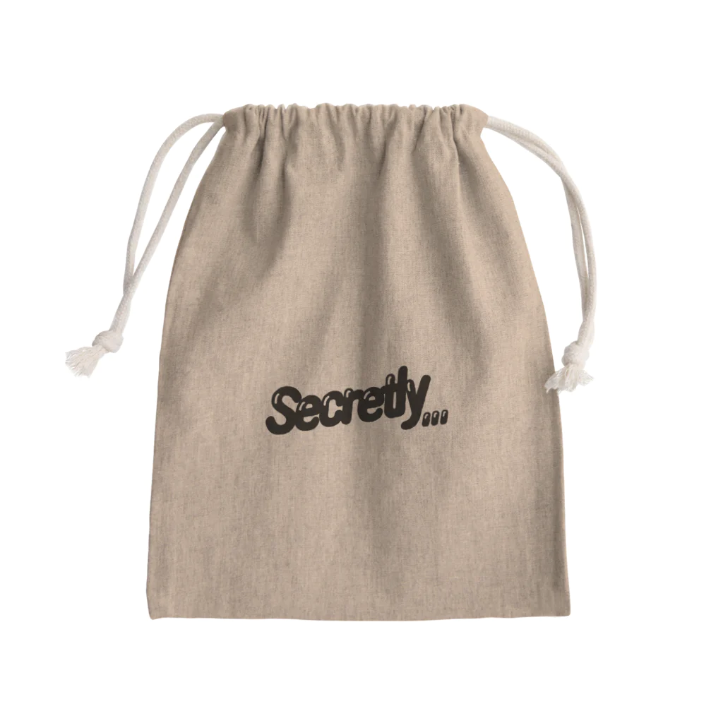 secretly...のballoon logo Mini Drawstring Bag