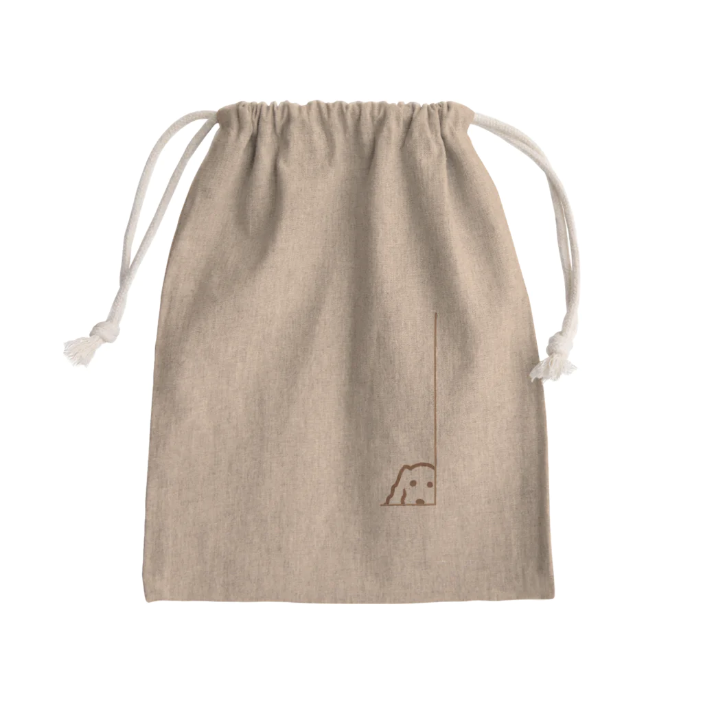 CHOSANAのチラ犬 Mini Drawstring Bag