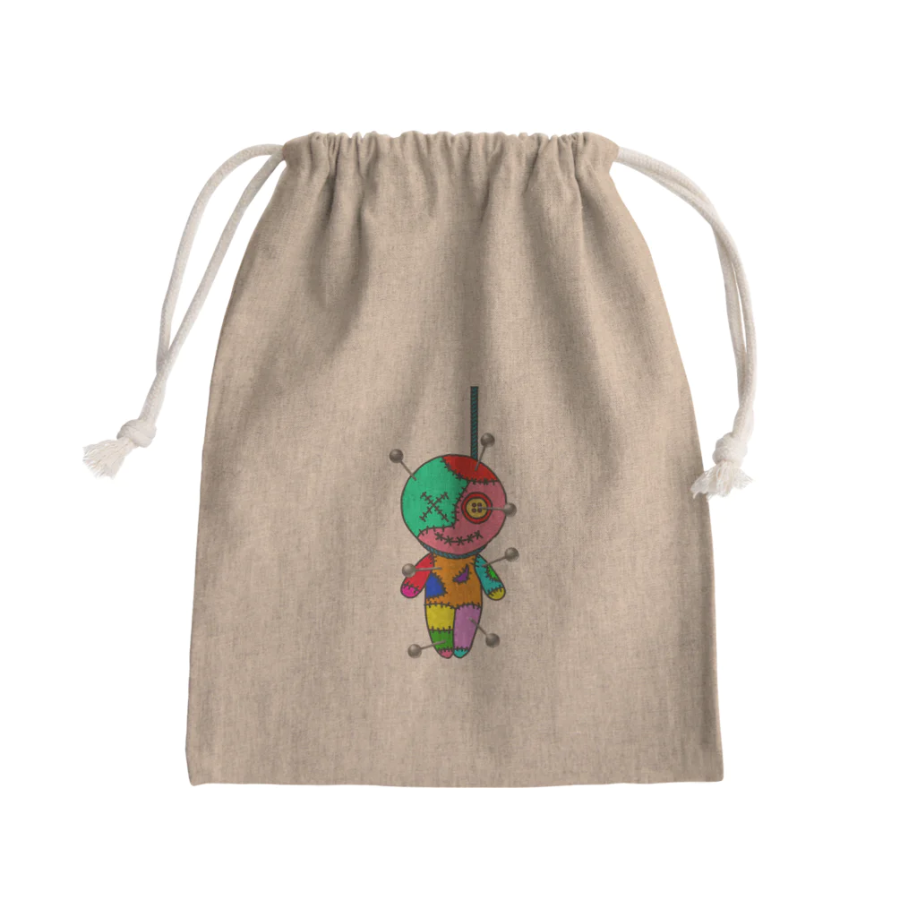 Ａ’ｚｗｏｒｋＳのHANGING VOODOO DOLL with PINS Mini Drawstring Bag