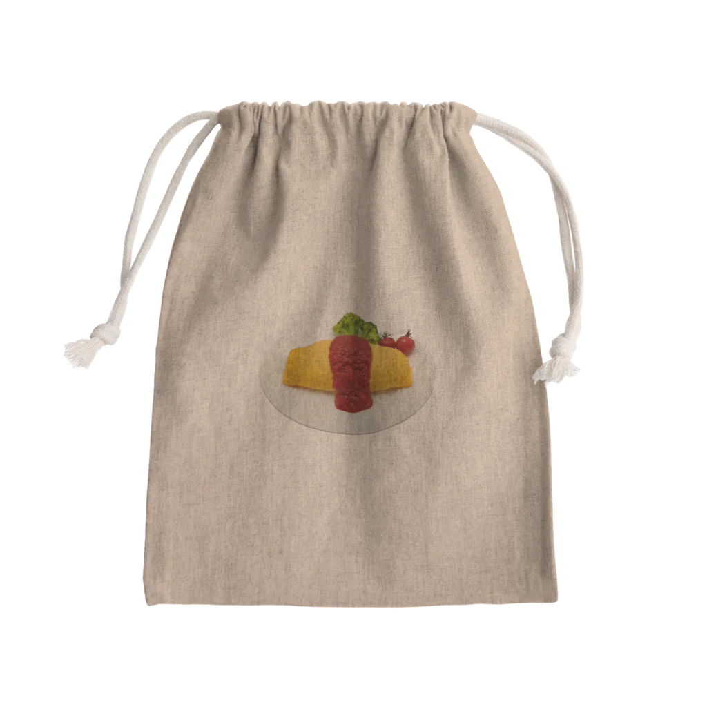 メシテロタイプ（飯テロTシャツブランド）のオムライス Mini Drawstring Bag