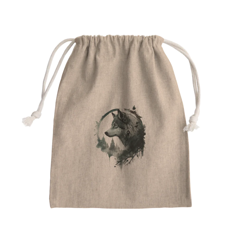 KOOのThe Wolf ① Mini Drawstring Bag