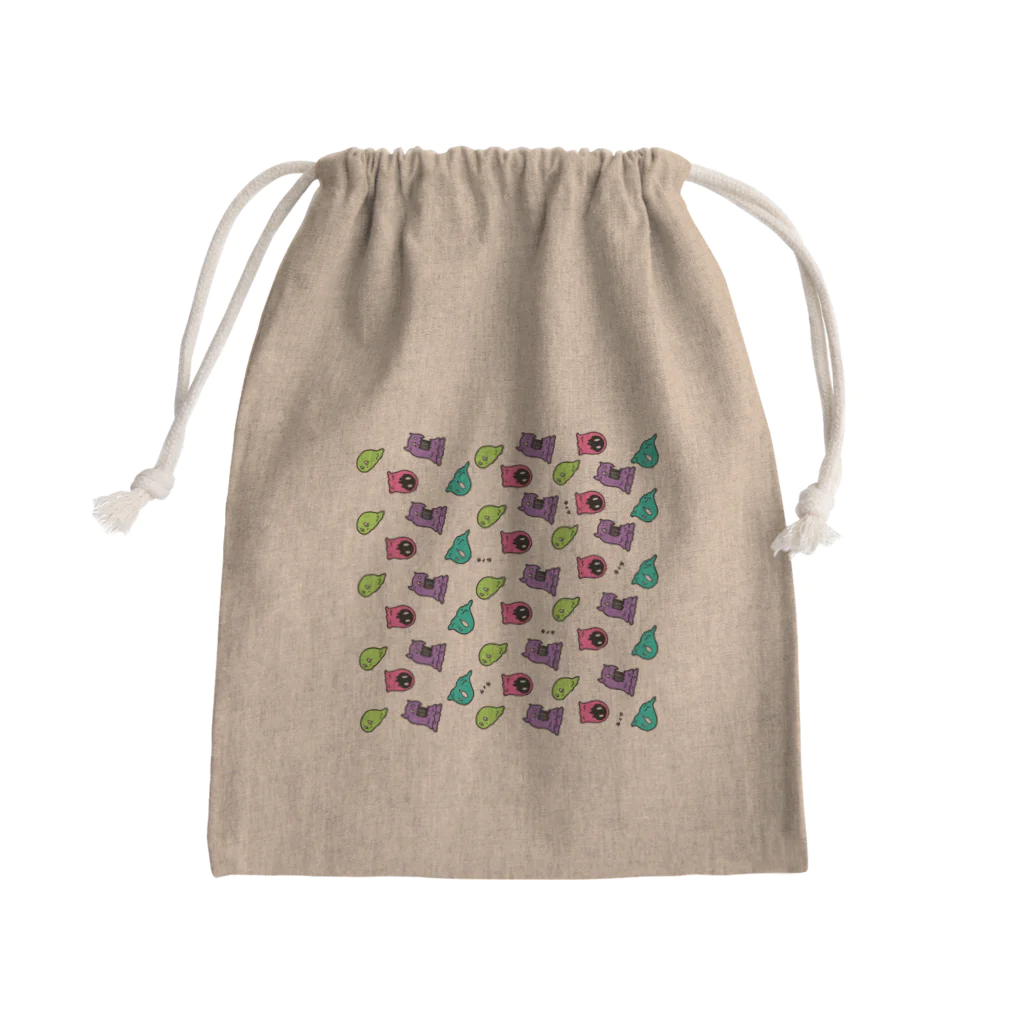 ティダのモンスターいっぱい Mini Drawstring Bag