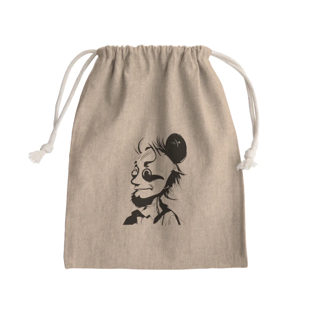 ダンディーおじさんのお店のダンディー2号 Mini Drawstring Bag