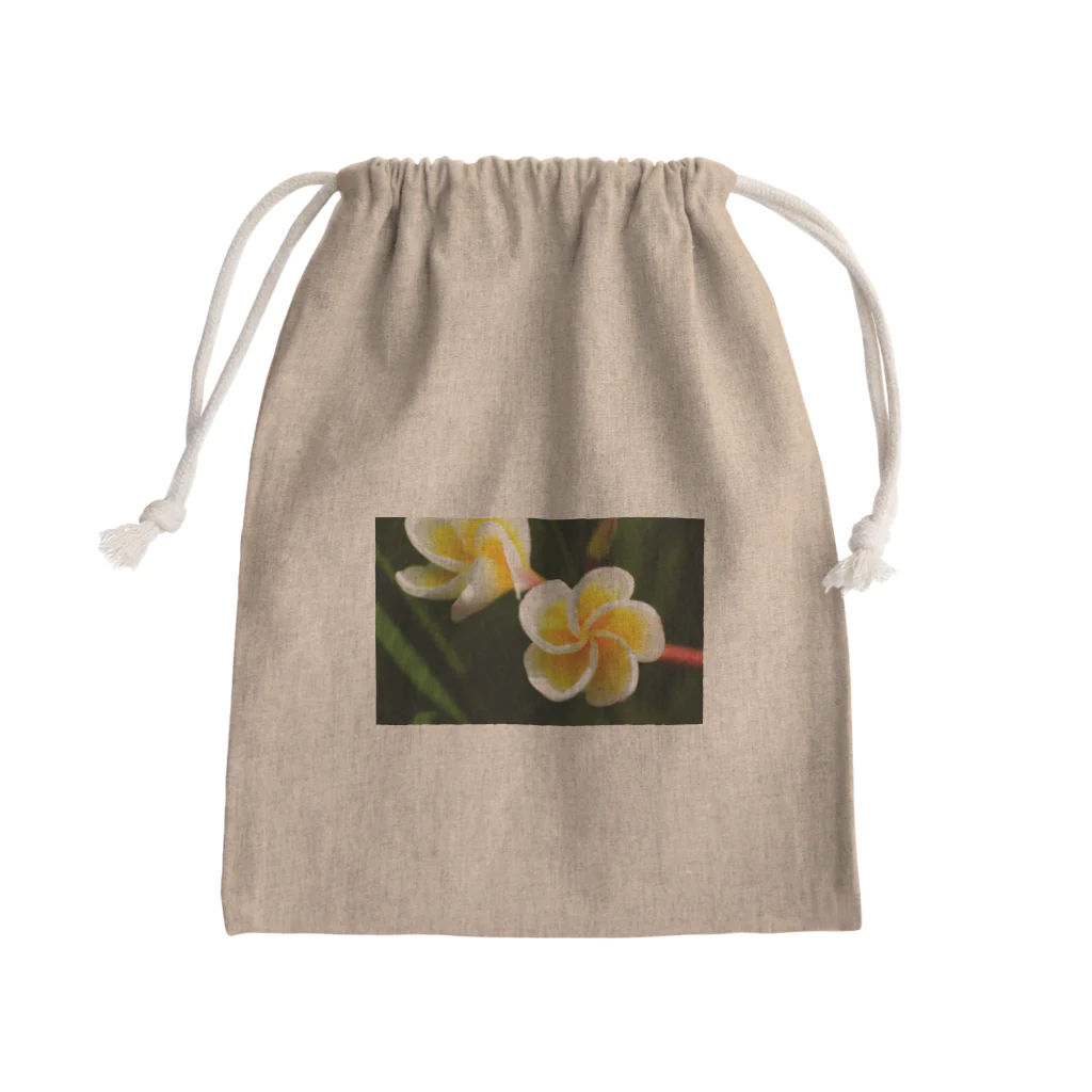 kamakiri3のFlower of the Heart　プルメリア Mini Drawstring Bag