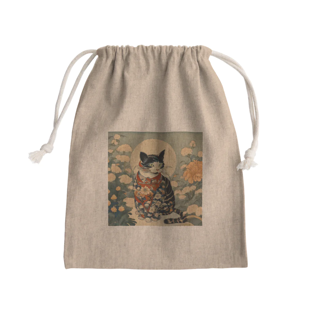 NECOSUIの花魅猫 Mini Drawstring Bag