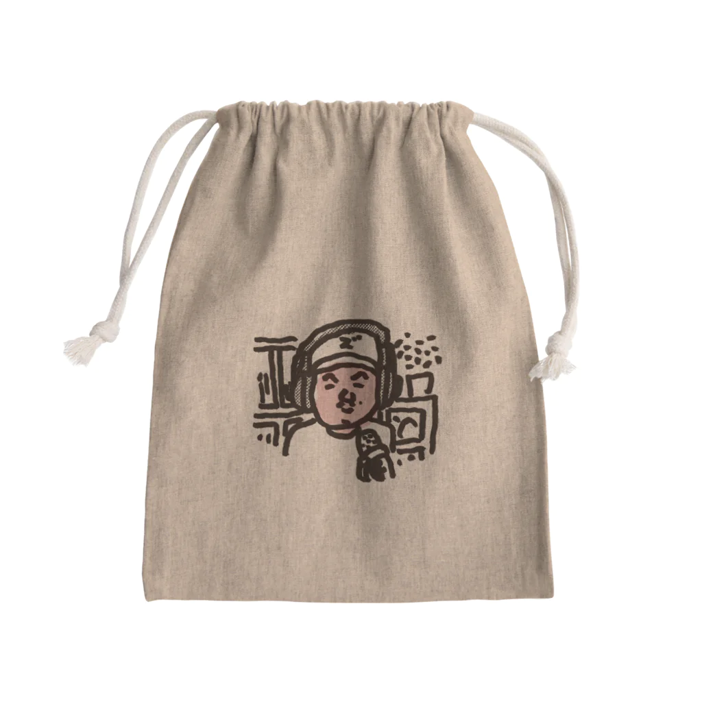 ZBNBSKのasazuma kenjiコラボ イラスト Mini Drawstring Bag