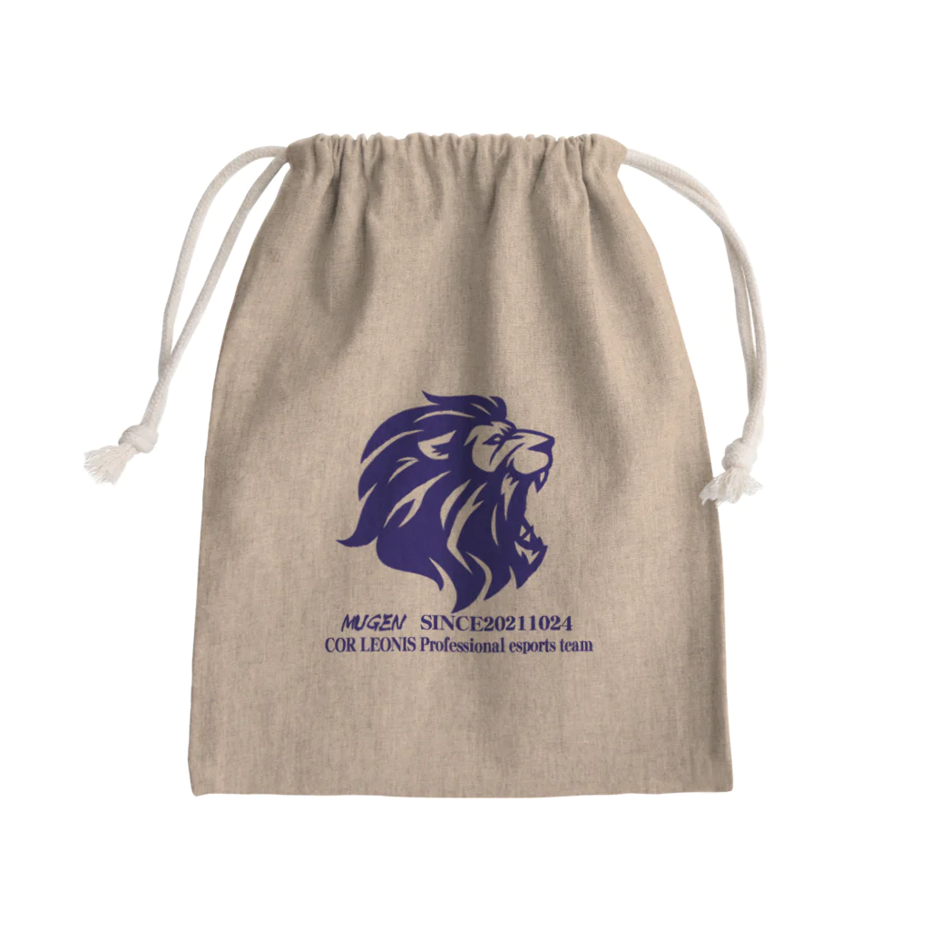 【COR LEONIS (LNS)】 無限の可能性への挑戦のCOR LEONIS　ブルー Mini Drawstring Bag