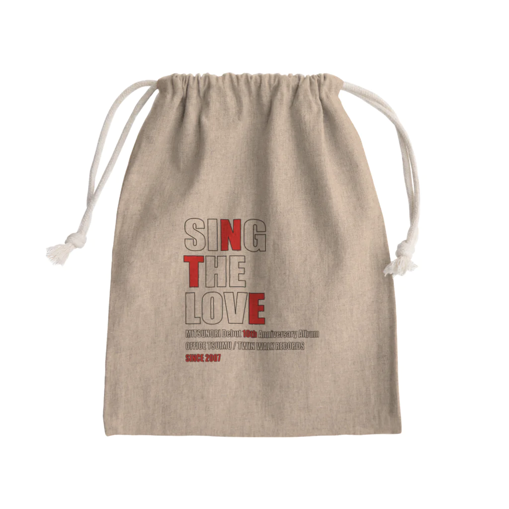 MITSUNORI OFFICIAL SHOPのMITSUNORI デビュー10周年記念デザイン Mini Drawstring Bag