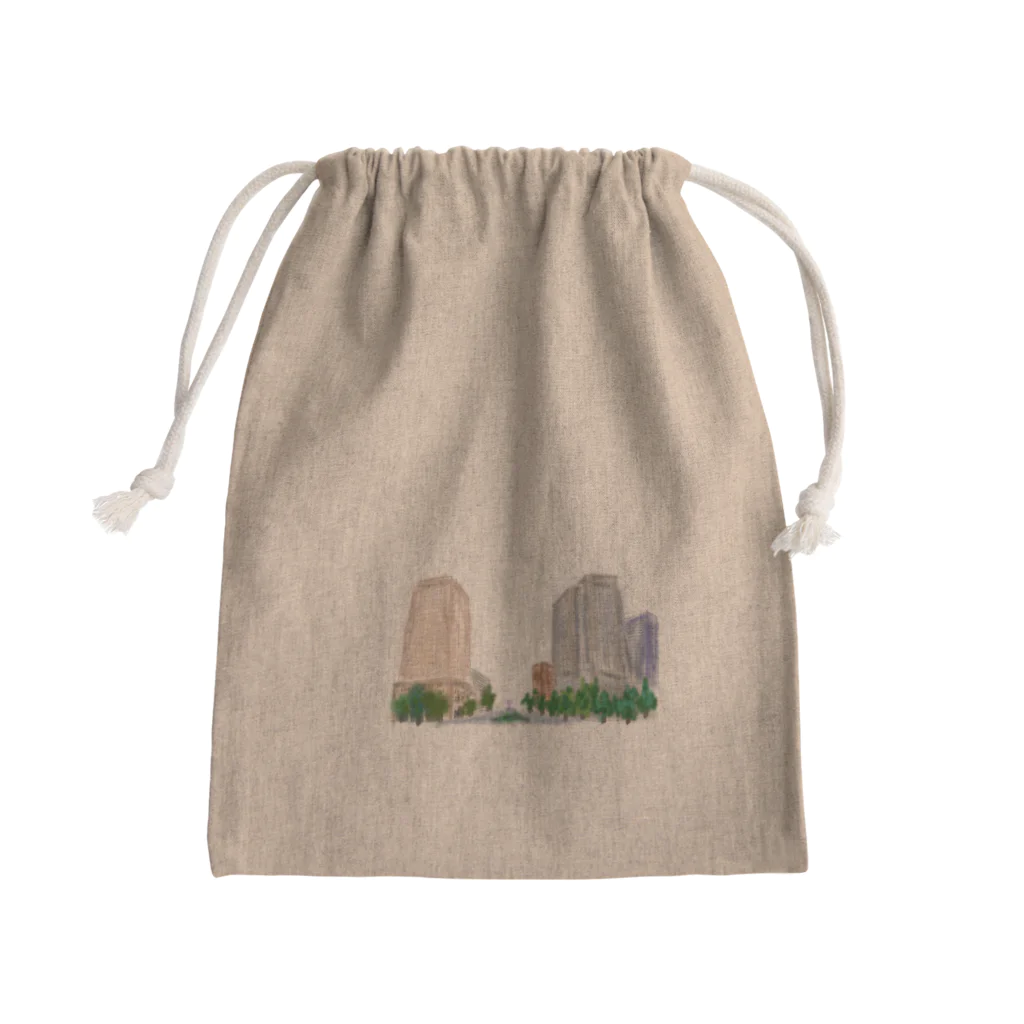 maruno-shopの丸の内1 Mini Drawstring Bag