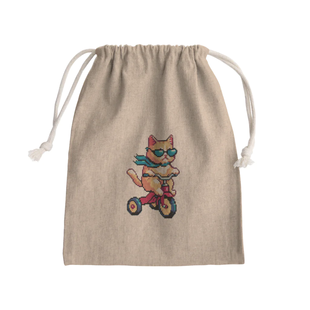 暴走三輪車の暴走三輪車お猫様(相棒) Mini Drawstring Bag