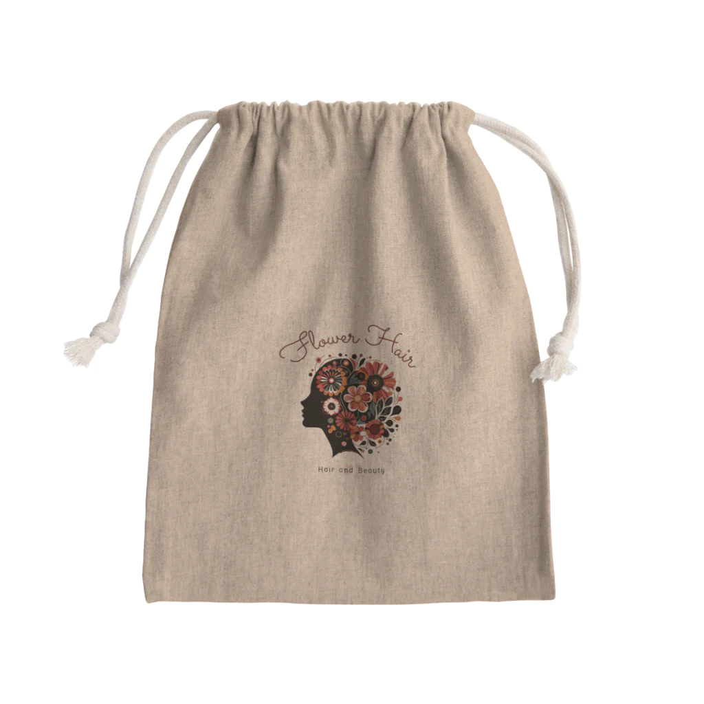 lblのフラワーヘアー Mini Drawstring Bag