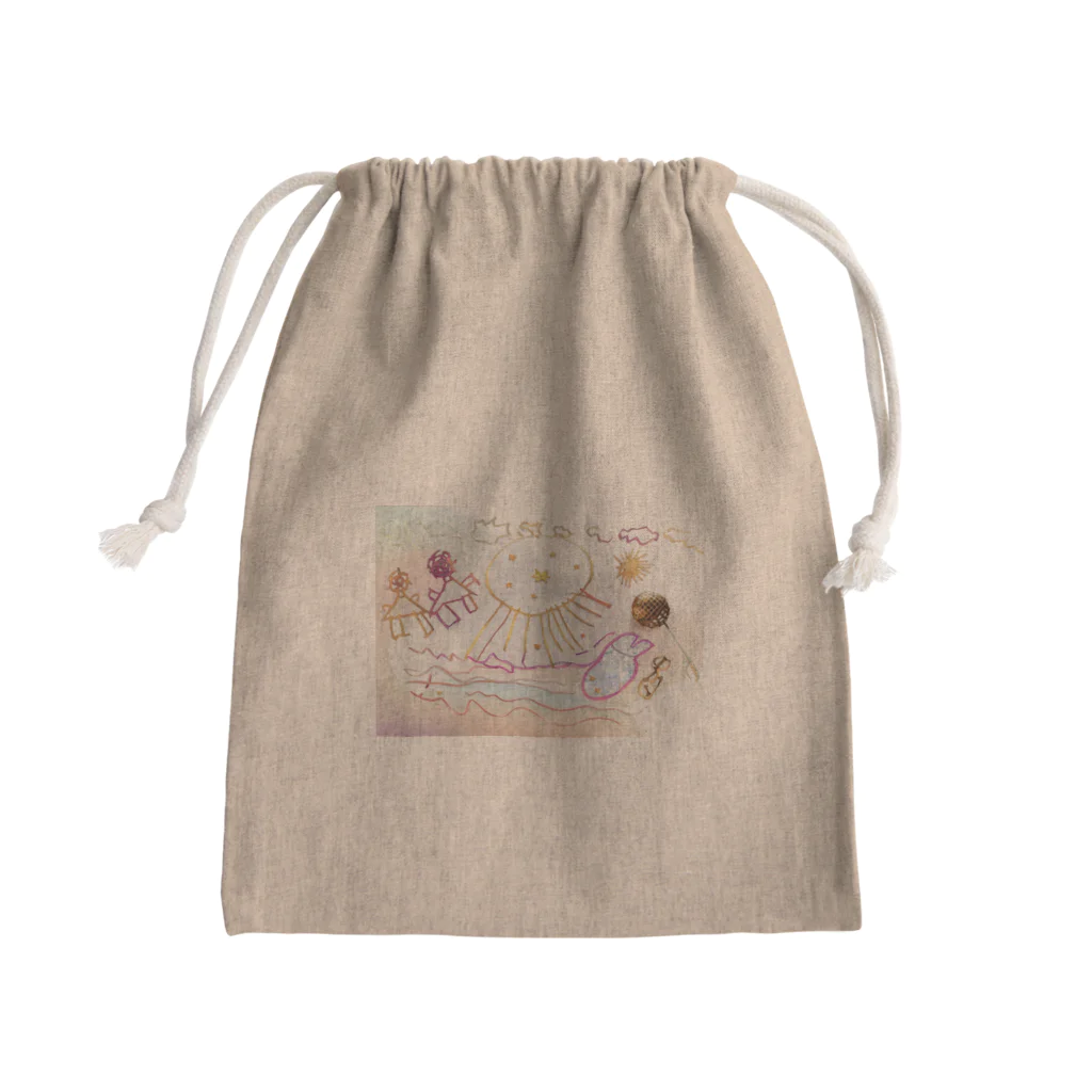 okono_eのクラゲにビックリ by 5-year-old Mini Drawstring Bag