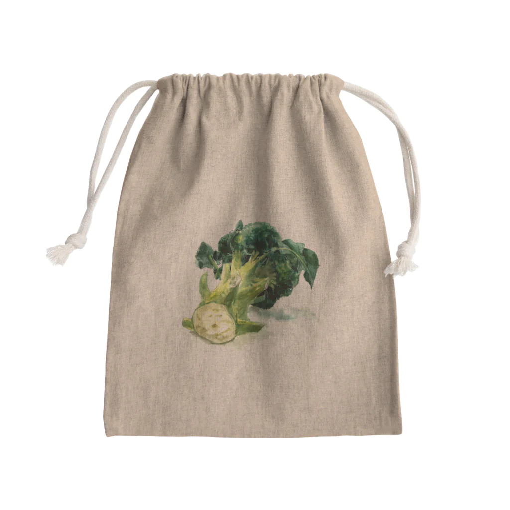 志瓜のSUZURIのブロッコリー Mini Drawstring Bag