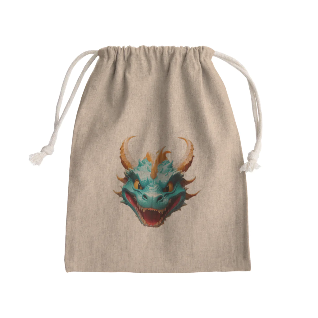 AsukaKotohaの邪気を払い金運と成功をもたらす青龍のお守り Mini Drawstring Bag