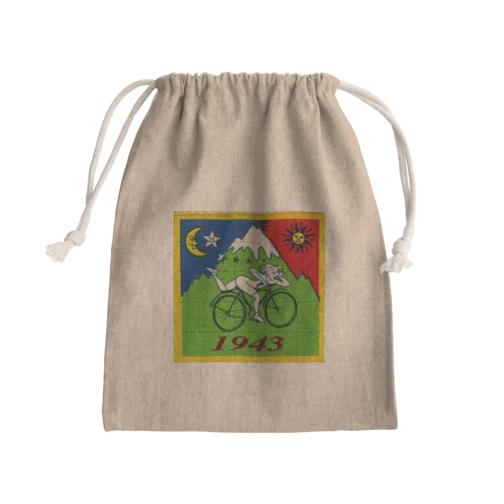 world wide sutinのホフマン🔵🌜⭐︎🚴‍♂️🟢🗻🌞🔴 Mini Drawstring Bag