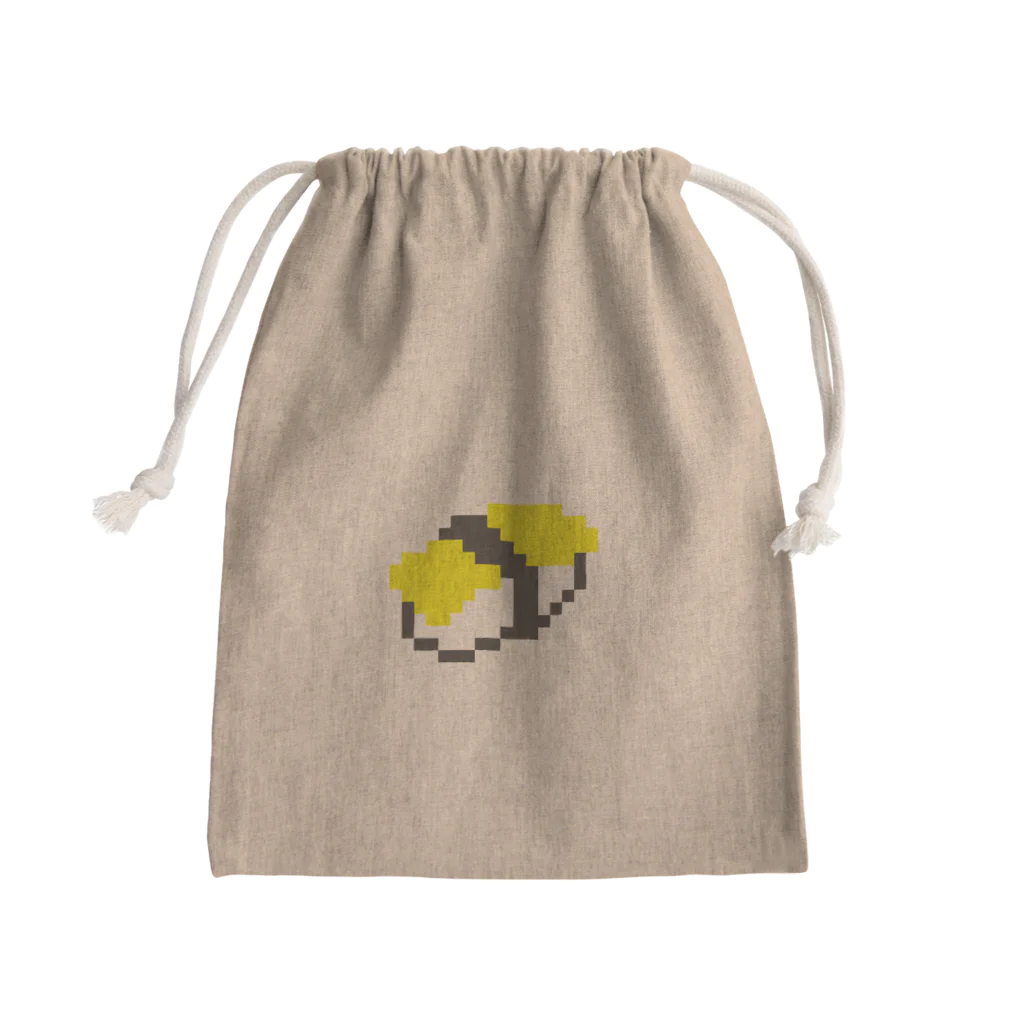 しょうゆ工場の寿司ドット（玉子） Mini Drawstring Bag