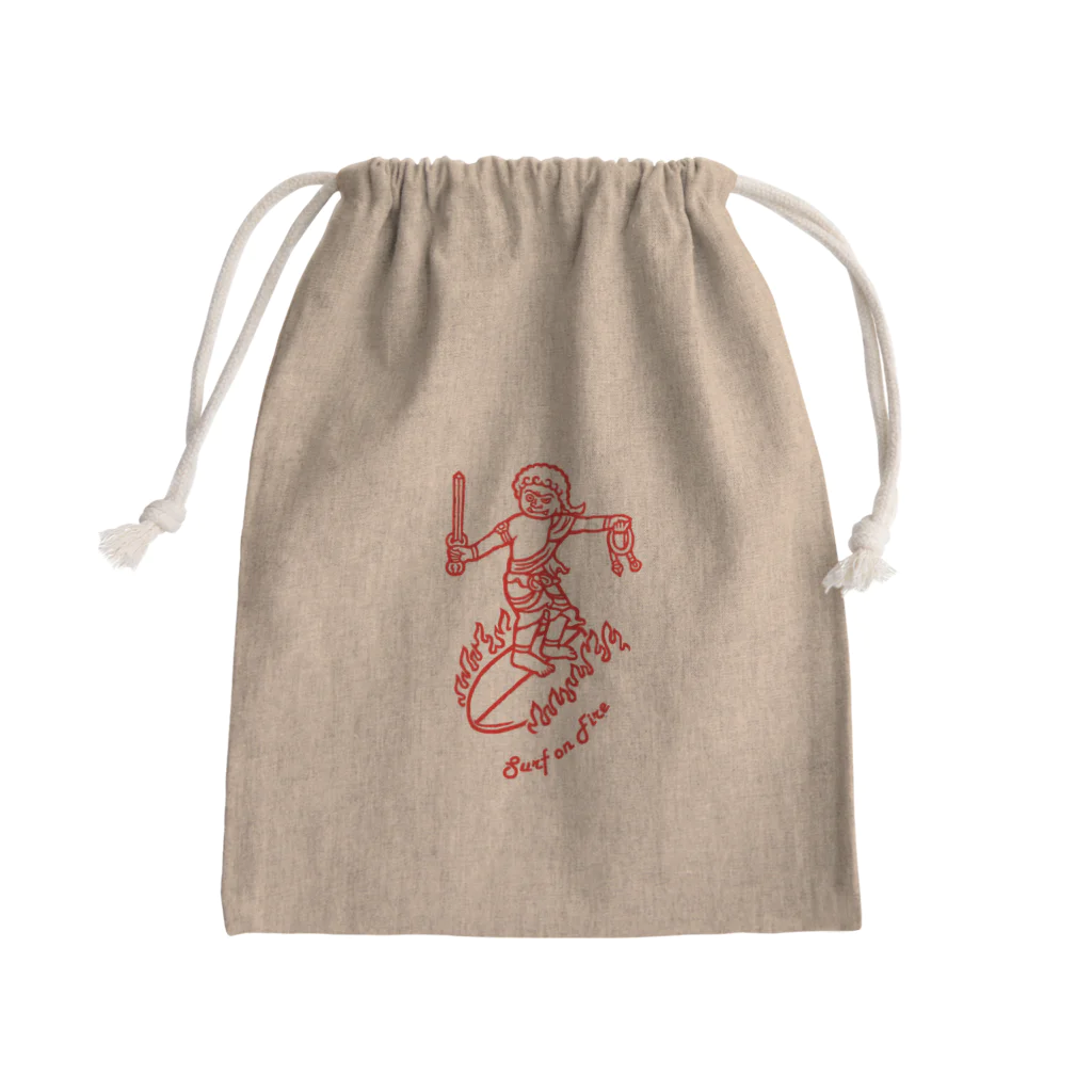 Bo tree teeのSurf(red) Mini Drawstring Bag