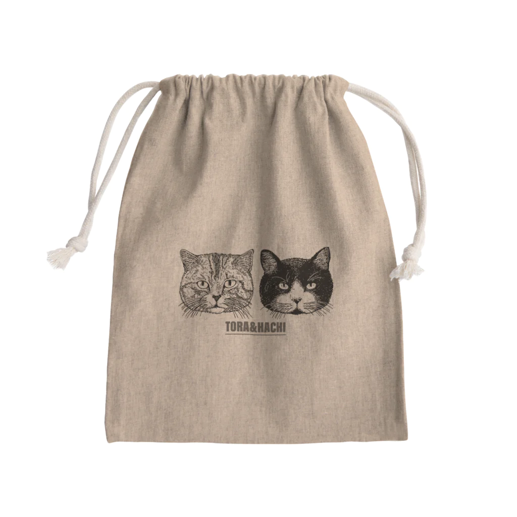 nemunoki paper itemのトラとハチ Mini Drawstring Bag