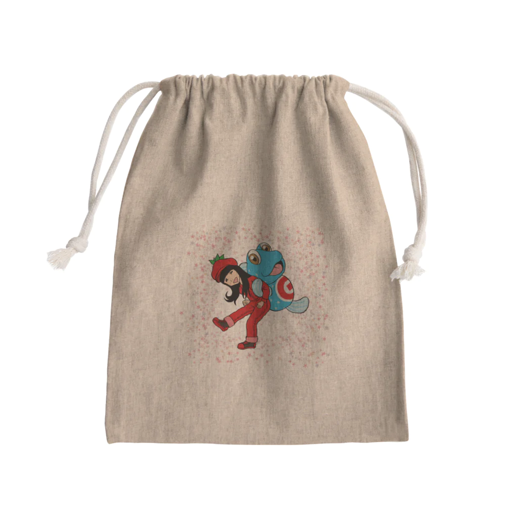 有明ガタァ商会のトマトのねえとガタちゃん Mini Drawstring Bag