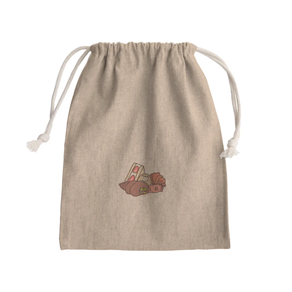 floatflyのパンざんまい Mini Drawstring Bag