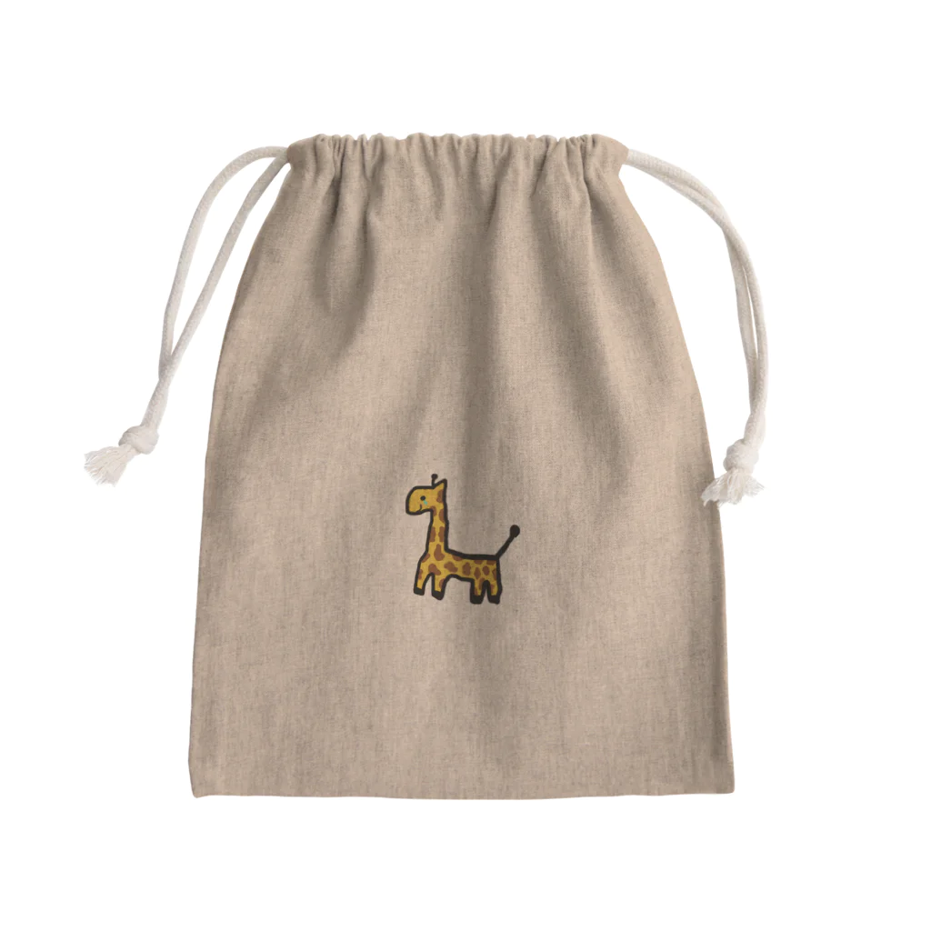 mnのなきむしきりん Mini Drawstring Bag