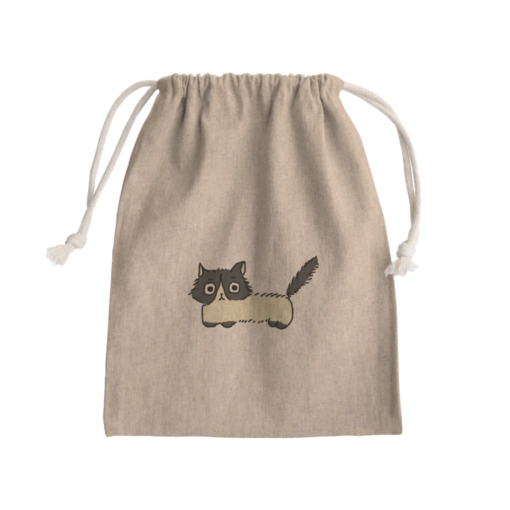 おもち屋さんの白黒ねこのうめ吉 Mini Drawstring Bag