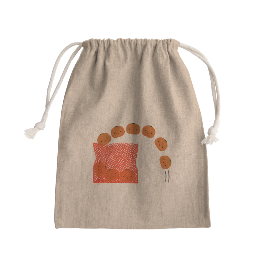 Mrs.Bean/ミセスビーンのみかんの出荷 Mini Drawstring Bag