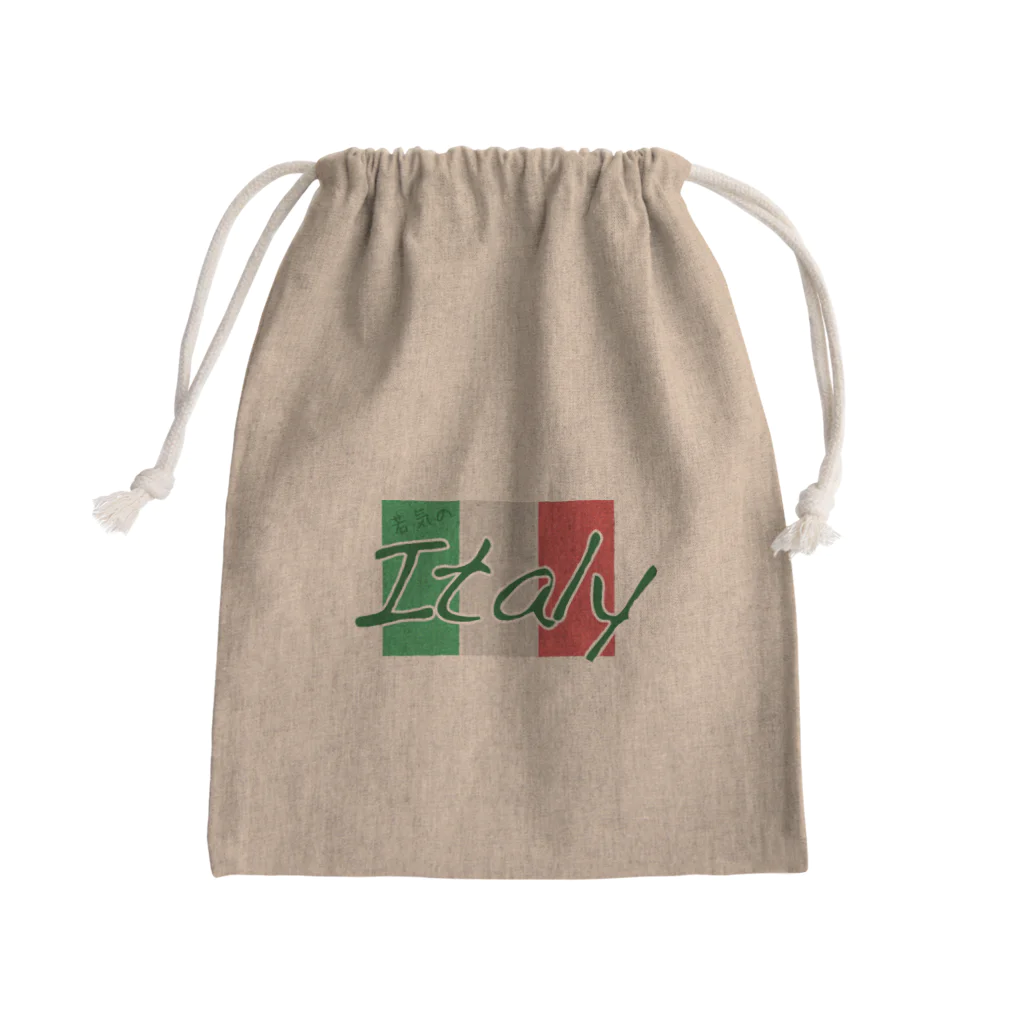 牛のTシャツ屋の 若気のItaly Mini Drawstring Bag