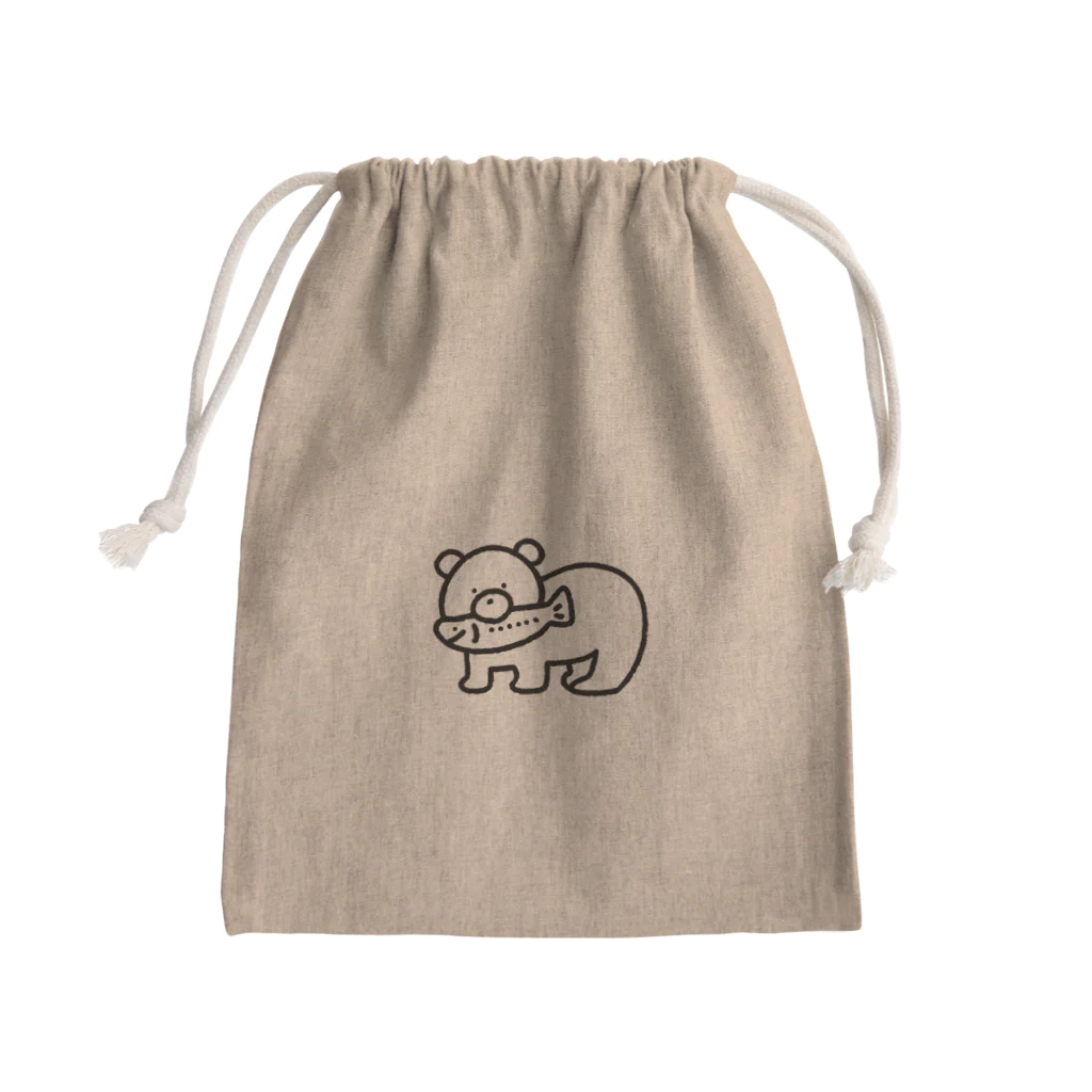 あゆかんの木彫りのくま Mini Drawstring Bag