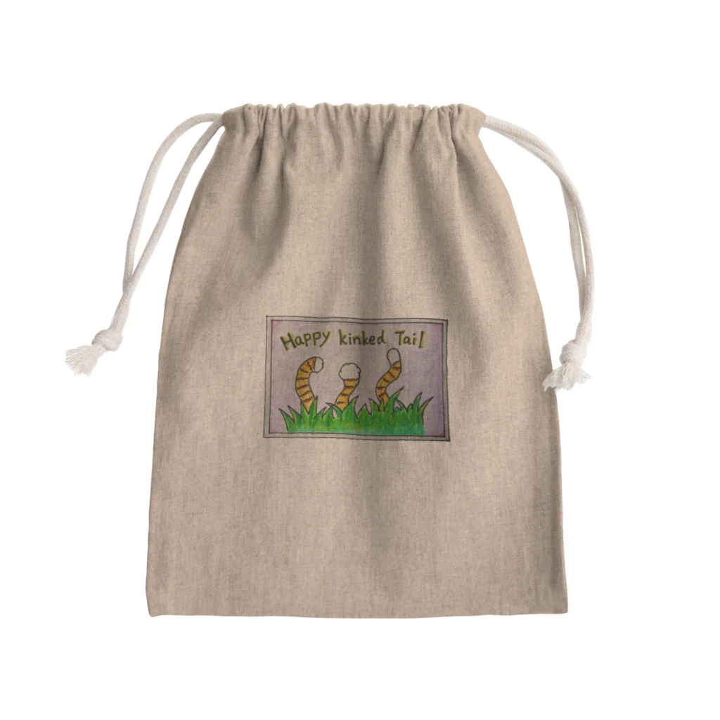 SHIROKOARAの幸せな鍵しっぽの猫ちゃんたち Mini Drawstring Bag