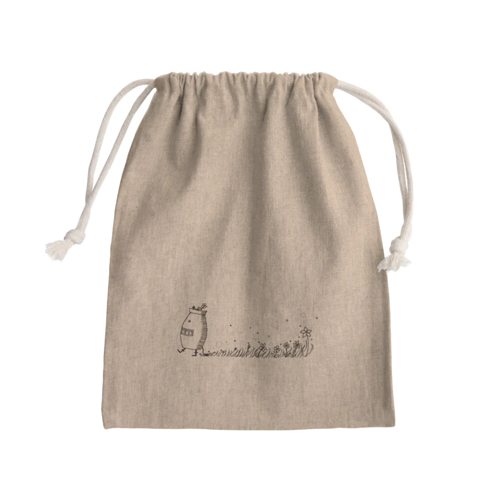すずの散歩 Mini Drawstring Bag